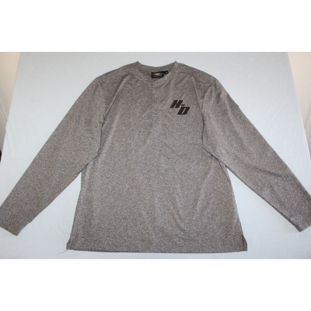 Harley Davidson Mens Grey Long Sleeve Pullover Shirt XL